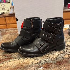 Blondo Black Buckle Strap waterproof Winter Boots (worn once)